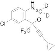 (4S)-6-Chloro-4-(2-cyclopropylethynyl)-1,4-dihydro-4-(trifluoromethyl)-2H-3,1-benzoxazine-d2 ,13C1