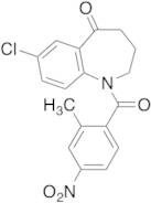 7-Chloro-1,2,3,4-tetrahydro-1-(2-methyl-4-nitrobenzoyl)-5H-1-benzazepin-5-one