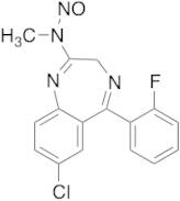 7-Chloro-5-(2-fluorophenyl)-2-(N-nitrosomethylamino)-3H-1,4-benzodiazepine