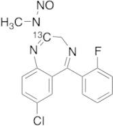 7-Chloro-5-(2-fluorophenyl)-2-(N-nitrosomethylamino)-3H-1,4-benzodiazepine-13C