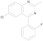 6-Chloro-2-methyl-4-(2-fluorophenyl)quinazoline