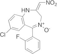 7-Chloro-1,3-dihydro-5-(2-fluorophenyl)-2-nitromethylene-2H-1,4-benzodiazepine 4-Oxide