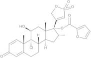 (11β,16α,17α)-9-Chloro-17-(2,2-dioxido-5H-1,2-oxathiol-4-yl)-17-[(2-furanylcarbonyl)oxy]-11-hydr...