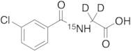 m-Chloro Hippuric Acid-d2,15N