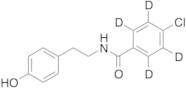 4-Chloro-N-[2-(4-hydroxyphenyl)ethyl]benzamide-d4