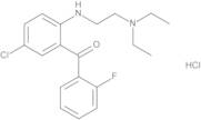 5-Chloro-2-(2-diethylaminoethylamino)-2’-fluorobenzophenone Hydrochloride