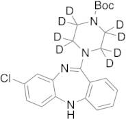 4-(8-Chloro-5H-dibenzo[b,e][1,4]diazepin-11-yl)-1-piperazinecarboxylic Acid-d8 1,1-Dimethylethyl E…