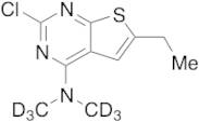 2-Chloro-6-ethyl-N,N-dimethylthieno[2,3-d]pyrimidin-4-amine-d6