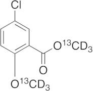 5-Chloro-2-methoxy-benzoic Acid Methyl Ester-13C2,d6