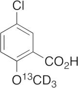 5-Chloro-2-methoxy-benzoic Acid-13C,d3