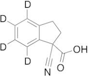 1-Cyano-2,3-dihydro-1H-indene-1-carboxylic Acid-d4