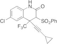 6-Chloro-4-(2-cyclopropylethynyl)-3,4-dihydro-3-(phenylsulfonyl)-4-(trifluoromethyl)-2(1H)-quino...