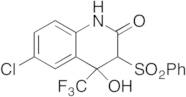 6-Chloro-3,4-dihydro-4-hydroxy-3-(phenylsulfonyl)-4-(trifluoromethyl)-2(1H)-quinolinone