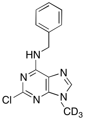 2-Chloro-9-methyl-6-(benzylamino)purine-d3