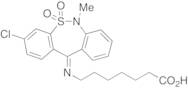 7-[(3-Chloro-6-methyl-5,5-dioxidodibenzo[c,f][1,2]thiazepin-11(6H)-ylidene)amino]heptanoic Acid