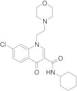 7-Chloro-N-cyclohexyl-1,4-dihydro-1-[2-(4-morpholinyl)ethyl]-4-oxo-3-quinolinecarboxamide