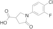 1-(4-chloro-3-fluorophenyl)-5-oxopyrrolidine-3-carboxylic acid