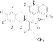 2-[(4-Chlorobenzoyl)amino]-2-[(1,2-dihydro-2-oxo-4-quinolinyl)methyl]-propanedioic Acid 1,3-Diethy…