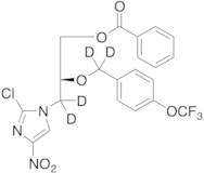 (R)-3-(2-Chloro-4-nitro-1H-imidazol-1-yl)-2-(4-trifluoromethoxybenzyl-d2-oxy)propyl-3,3-d2 Benzoate