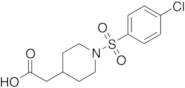 {1-[(4-Chlorophenyl)sulfonyl]piperidin-4-yl}acetic Acid