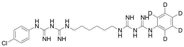 N1-(4-chlorophenyl)-3,12-diimino-N14-phenyl-2,4,11,13-Tetraazatetradecanediimidamide-d5