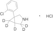 1-(2-Chlorophenyl)-3-azabicyclo[3.1.0]hexane Hydrochloride-d5