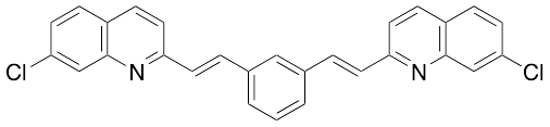 7-Chloro-2-[(E)-2-[3-[(E)-2-(7-chloroquinolin-2-yl)ethenyl]phenyl]ethenyl]quinoline