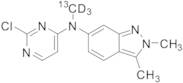 N-(2-Chloro-4-pyrimidinyl)-N,2,3-trimethyl-2H-indazol-6-amine-13CD3