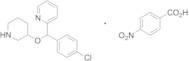 4-[(4-Chlorophenyl)-2-pyridylmethoxy]piperidine p-Nitrobenzoic Acid Salt