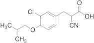3-​Chloro-​α-​cyano-​4-​(2-​methylpropoxy)​benzenepropanoic Acid