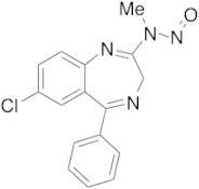 7-Chloro-N-methyl-N-nitroso-5-phenyl-3H-1,4-benzodiazepin-2-amine