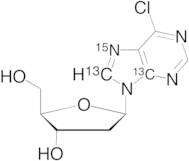 6-Chloropurine 2'-deoxy-beta-D-ribofuranoside-13C,15N