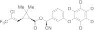 [1S-[1alpha(R*),3alpha(Z)]]-3-(2-Chloro-3,3,3-trifluoro-1-propenyl)-2,2-dimethylcyclopropanecarboxylic Acid Cyano(3-phenoxyphenyl)methyl Ester-d5(Cyhalothrin Isomer)