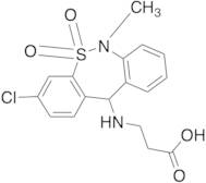 N-(3-Chloro-6,11-dihydro-6-methyl-5,5-dioxidodibenzo[c,f][1,2]thiazepin-11-yl)-b-alanine