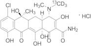 Chlortetracycline-13C-d3 Hydrochloride (Technical Grade, may contain up to 1.5% d0)