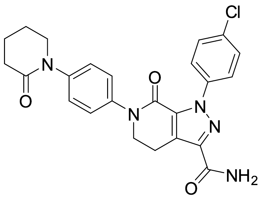 1-(4-Chlorophenyl)-7-oxo-6-[4-(2-oxopiperidin-1-yl)phenyl]-4,5-dihydropyrazolo[3,4-c]pyridine-3-carboxamide