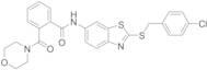 N-[2-[[(4-Chlorophenyl)methyl]thio]-6-benzothiazolyl]-2-(4-morpholinylcarbonyl)benzamide