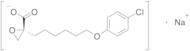 (2R)-2-[6-(4-Chlorophenoxy)hexyl]-oxiranecarboxylic Acid Sodium Salt