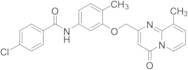 4-Chloro-N-[4-methyl-3-[(9-methyl-4-oxo-4H-pyrido[1,2-a]pyrimidin-2-yl)methoxy]phenyl]benzamide