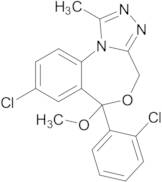 8-Chloro-6-(2-chlorophenyl)-6-methoxy-1-methyl-4H,6H-[1,2,4]triazolo[4,3-a][4,1]benzoxazepine