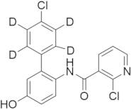 2-Chloro-N-(4'-chloro-5-hydroxy [1,1'-biphenyl]-2-yl)-3-pyridinecaboxamide-D4