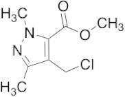 4-​(Chloromethyl)​-​1,​3-​dimethyl-​1H-​pyrazole-​5-​carboxylic Acid Methyl Ester