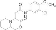 N-​(3-​Chloro-​4-​methoxyphenyl)​octahydro-​3-​oxo-Pyrido[2,​1-​c]​[1,​4]​oxazine-​4-​acetamide