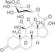 Cortisol-D4 21-Beta-D-Glucuronide Sodium Salt