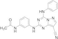 N-(3-((8-Cyano-4-(phenylamino)pyrazolo[1,5-a][1,3,5]triazin-2-yl)amino)phenyl)acetamide