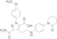 3-Carbamoyl-1-(4-methoxyphenyl)-4-(2-((4-(2-oxopiperidin-1-yl)phenyl)amino)ethyl)-1H-pyrazole-5-carboxylic Acid