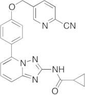 N-[5-[4-[(6-Cyano-3-pyridinyl)methoxy]phenyl][1,2,4]triazolo[1,5-a]pyridin-2-yl]cyclopropanecarboxamide