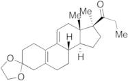 (17β)-cyclic 3-(1,2-ethanediyl acetal)17-methyl-17-(1-oxopropyl)-estra-5(10),9(11)-dien-3-one