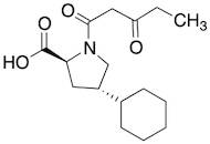 (2S,4S)-4-Cyclohexyl-1-(3-oxopentanoyl)pyrrolidine-2-carboxylic Acid