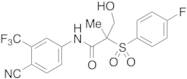N-(4-Cyano-3-(trifluoromethyl)phenyl)-2-((4-fluorophenyl)sulfonyl)-3-hydroxy-2-methylpropanamide